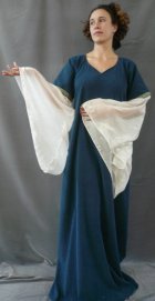 G496: Dark Teal 12th century gown