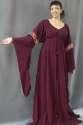 G504:  Burgundy 12th Century Gown
