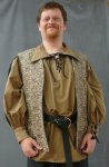 light brown reversble vest