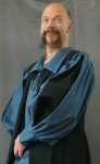 cornflower blue poet shirt