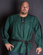 spruce green poet shirt