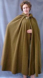 golden brown fleece cloak