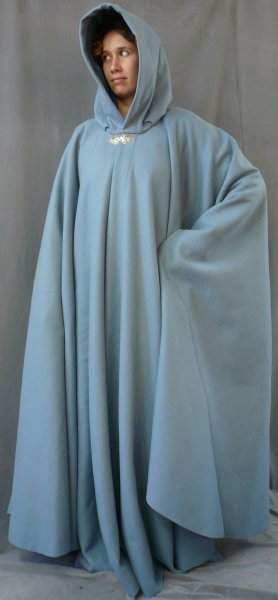 dove grey wool cloak