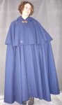 1522 full circle mantle cloak in dark blue wool