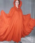 1537:  Pumpkin Orange Full Circle Cloak