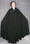 1556:  Black Full Circle Cloak