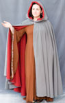 1562: Grey Full Circle Cloak