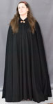 1575: Black Full Circle Cloak