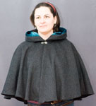 1587: Heathered Grey Full Circle Cloak