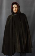1582: Heathered Green/Grey Full Circle Cloak