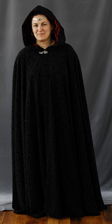 1582: Heathered Green/Grey Full Circle Cloak