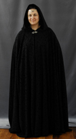 1582: Heathered Green/Grey Full Circle Cloak