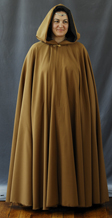 1582: Heathered Green/Grey Full Circle Cloak
