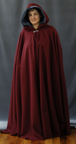1582: Heathered Green/Grey Full Circle Cloak