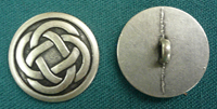 Celtic Knot Silver button