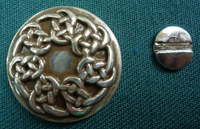 Pictish Knot Antiqued Silvertonebutton