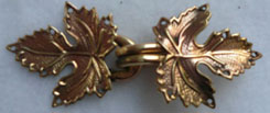 bronze 3 lobe ivy leaf clasp