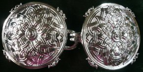 silvertone plated bronze rondelle