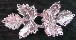 silvetone bronze 3 lobe ivy clasp