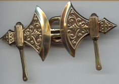 bronze battle axes clasp