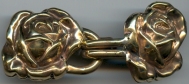 bronze blooming rose clasp