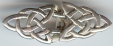 sterling silver celtic half diamond clasp