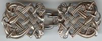 sterling silver celtic entwined birds clasp