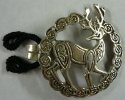 sterling silver celtic stag clasp