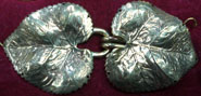 bronze cottonwood leaf clasp