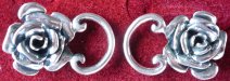 sterling silver rose ring lacing rings