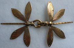 bronze dragonfly clasp