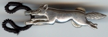 sterling silver running fox clasp