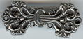 pewter heart flower clasp
