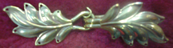 bronze laurel branch clasp