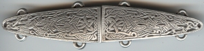 pewter viking bar clasp