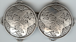 pewter celtic horse medallion clasp