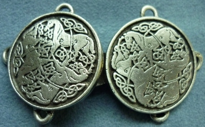 pewter celtic horse medallion clasp