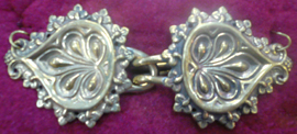bronze palm leaves clasp