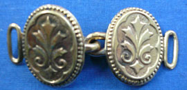 bronze palm medallion clasp