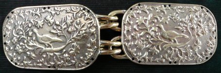 bronze pheasant plaque clasp