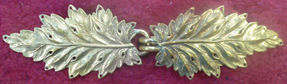 bronze red elm leaf clasp