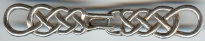 sterling silver knot clasp