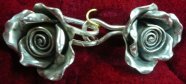 sterling silver small spiral rose clasp