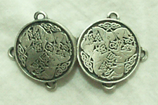 sterling silver small celtic horse medallion clasp