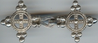 sterling silver sun cross clasp