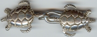 sterling silver turtles clasp