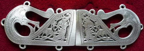 pewter viking sea beast cloak clasp