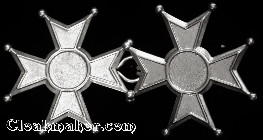 Maltese Cross<br>Large Silvertone