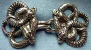 Celtic Snakes<br>Small Antique Silvertone