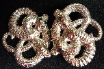 Celtic Snakes - Small Silvertone